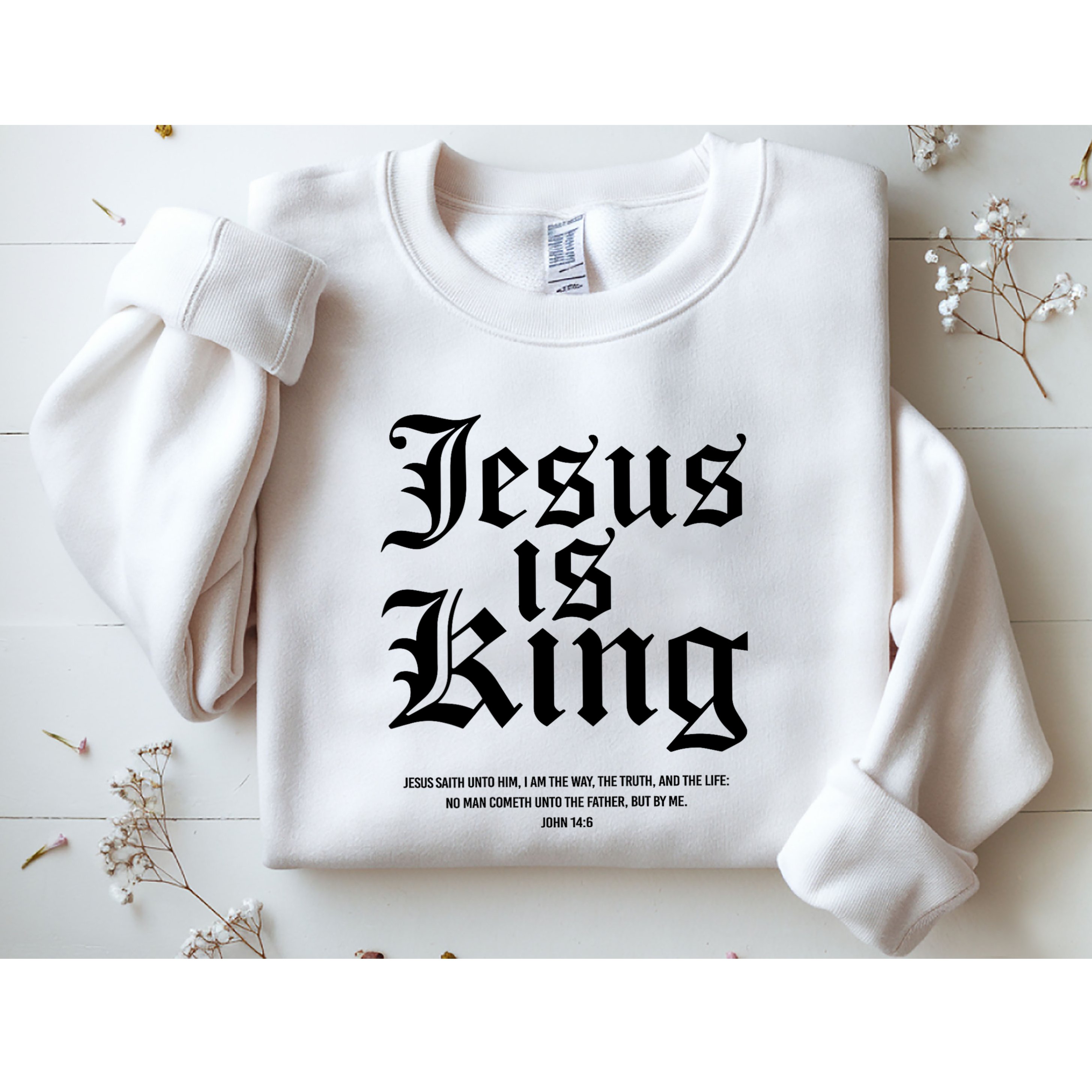 Jesus Is King Christian Faith Women Gifts Sweatshirt
