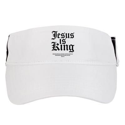 Jesus Is King Christian Faith Women Gifts Adult Drive Performance Visor