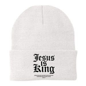 Jesus Is King Christian Faith Women Gifts Knit Cap Winter Beanie