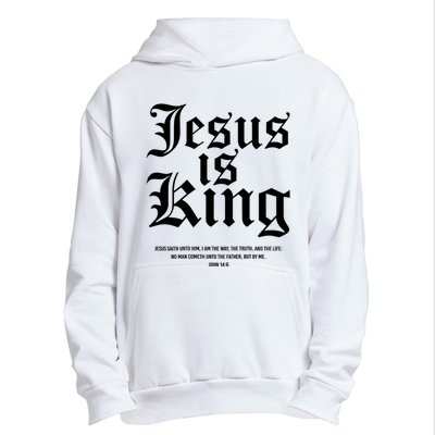 Jesus Is King Christian Faith Women Gifts Urban Pullover Hoodie