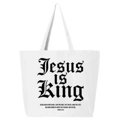 Jesus Is King Christian Faith Women Gifts 25L Jumbo Tote