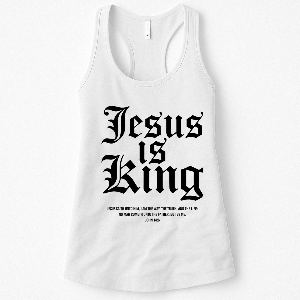 Jesus Is King Christian Faith Women Gifts Womens Tank Top