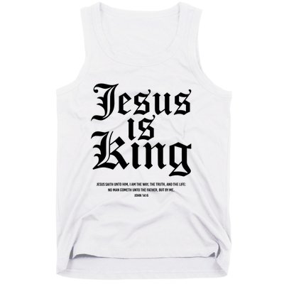 Jesus Is King Christian Faith Women Gifts Tank Top