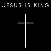 Jesus Is King Cross Minimalist Christian Religious Jesus Sweatshirt