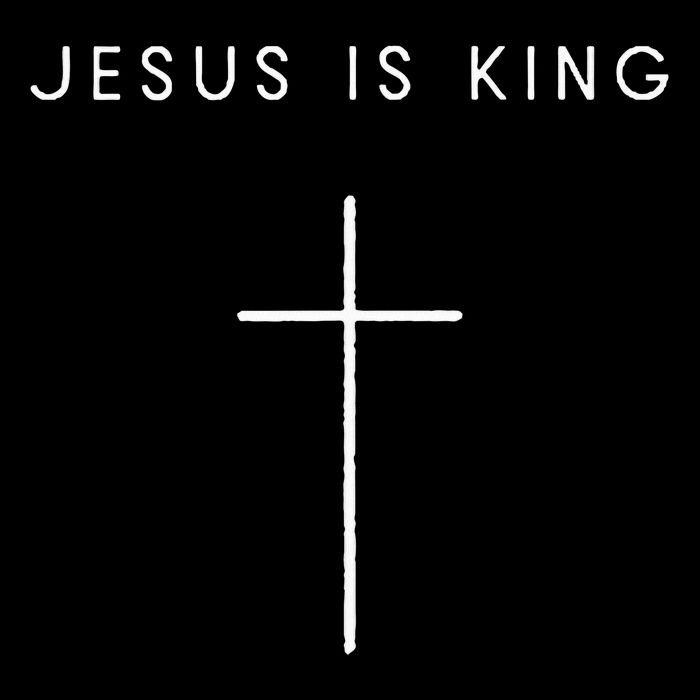 Jesus Is King Cross Minimalist Christian Religious Jesus Sweatshirt