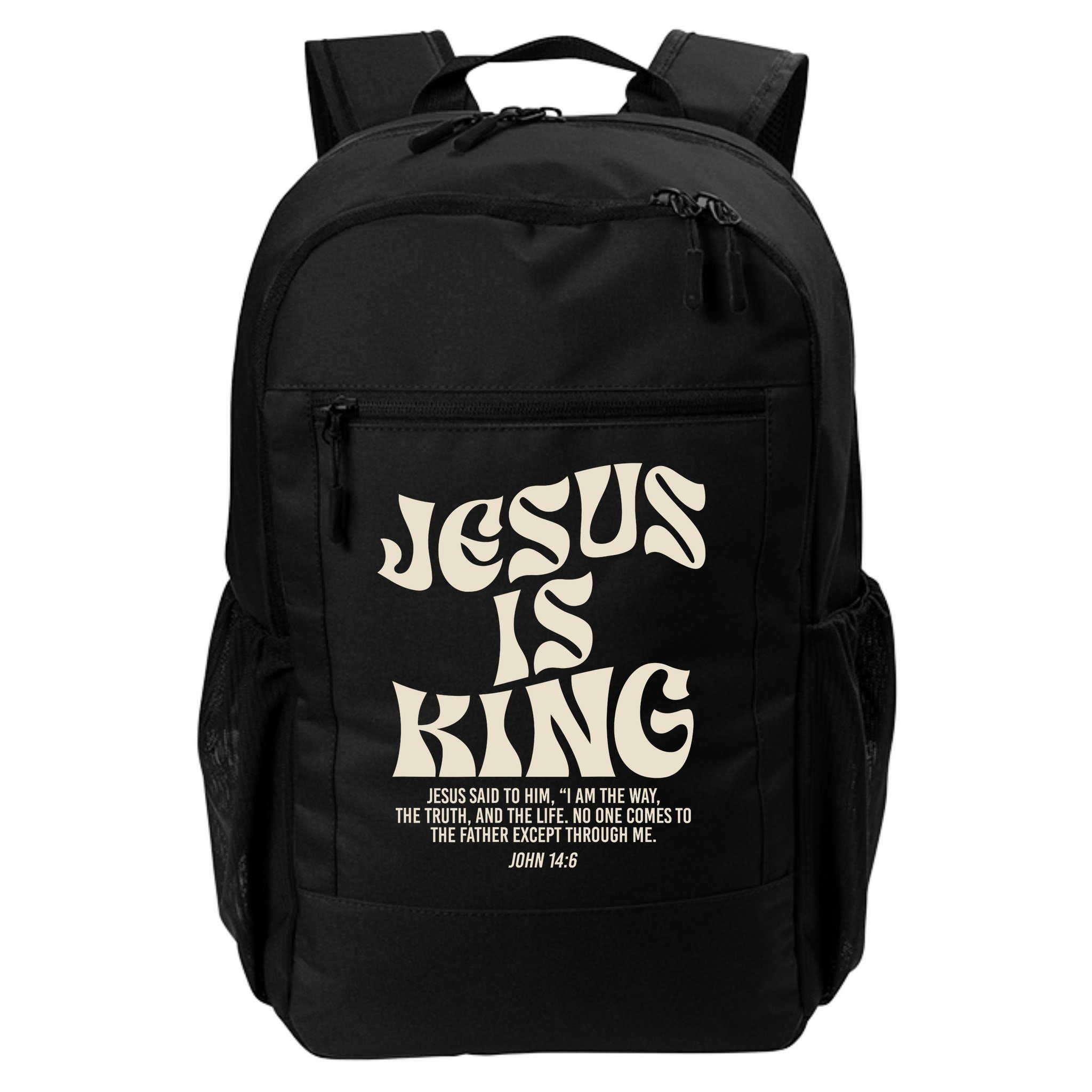 Jesus Is King Bible Verse John 146 Christian God Religious Backpack