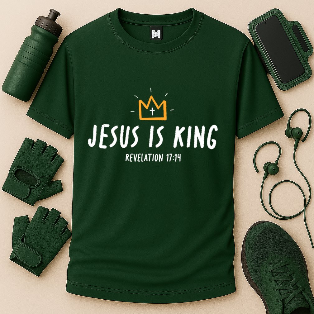 Jesus Is King Christ Is King King Of Kings Lord Of Lords Small Black Cooling Performance Crew T-Shirt