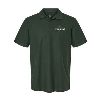 Jesus Is King Christ Is King King Of Kings Lord Of Lords Small Black Polo
