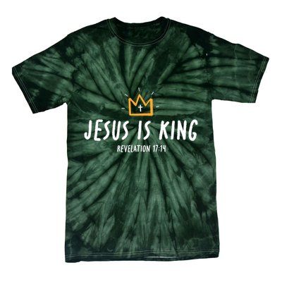 Jesus Is King Christ Is King King Of Kings Lord Of Lords Small Black Tie-Dye T-Shirt
