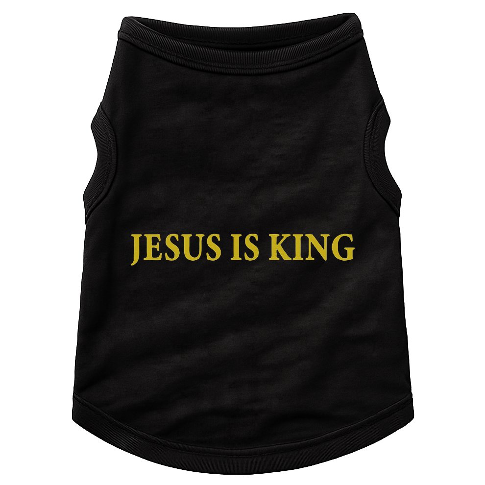 Jesus Is King Christian Doggie Tank
