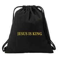 Jesus Is King Christian Drawstring Bag