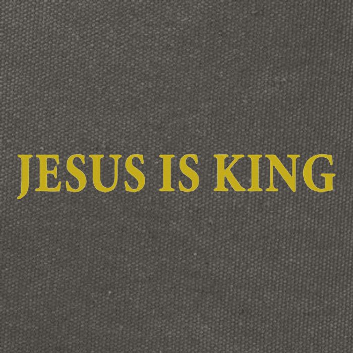 Jesus Is King Christian Cotton Canvas Backpack