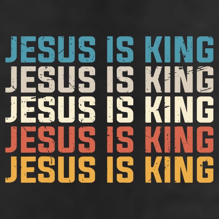Jesus Is King Vintage Christian Church Hat
