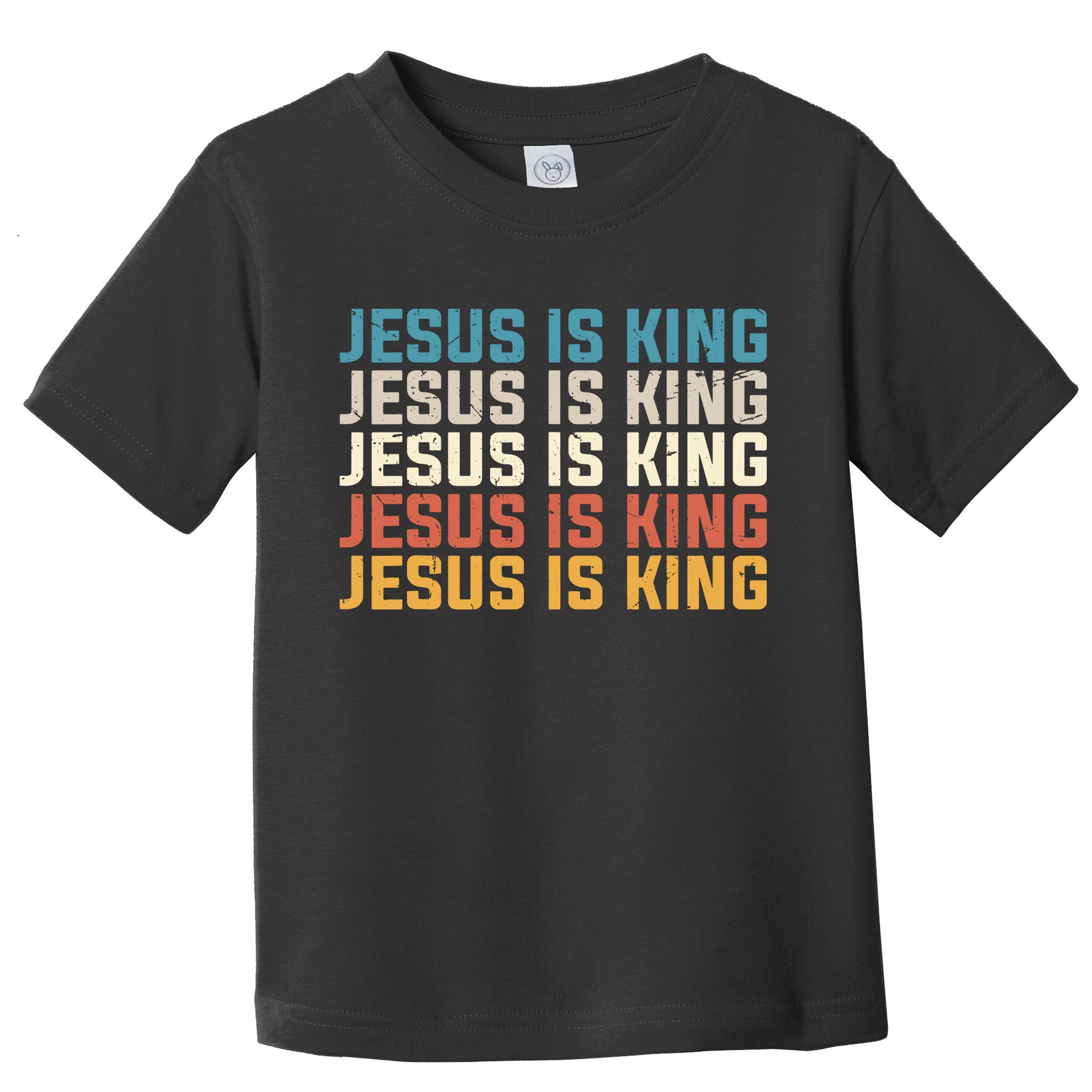 Jesus Is King Vintage Christian Church Toddler T-Shirt