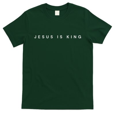 Jesus Is King Subtle Christian Minimalist Religious T-Shirt