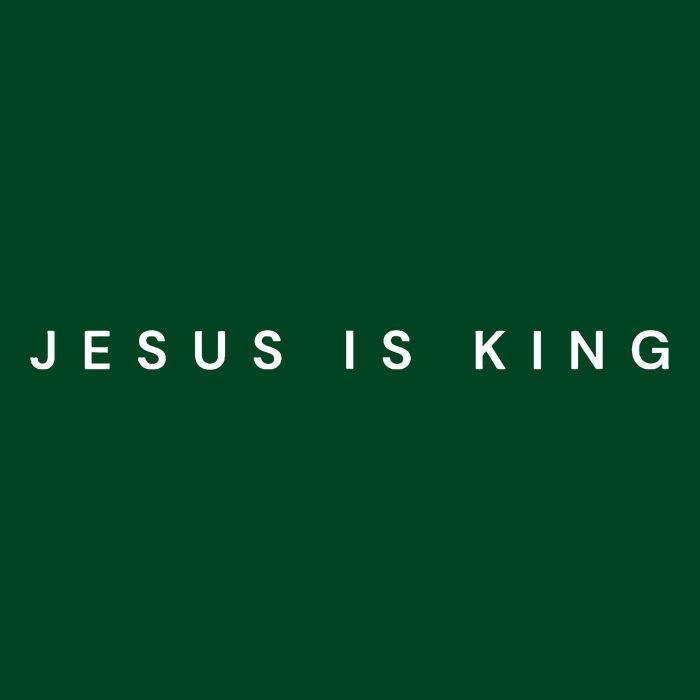 Jesus Is King Subtle Christian Minimalist Religious Magnet