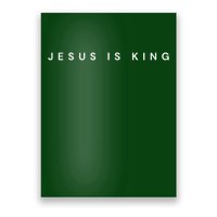 Jesus Is King Subtle Christian Minimalist Religious Poster