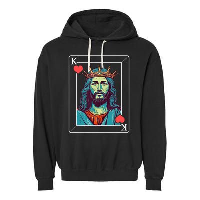 Jesus Is King Garment-Dyed Fleece Hoodie