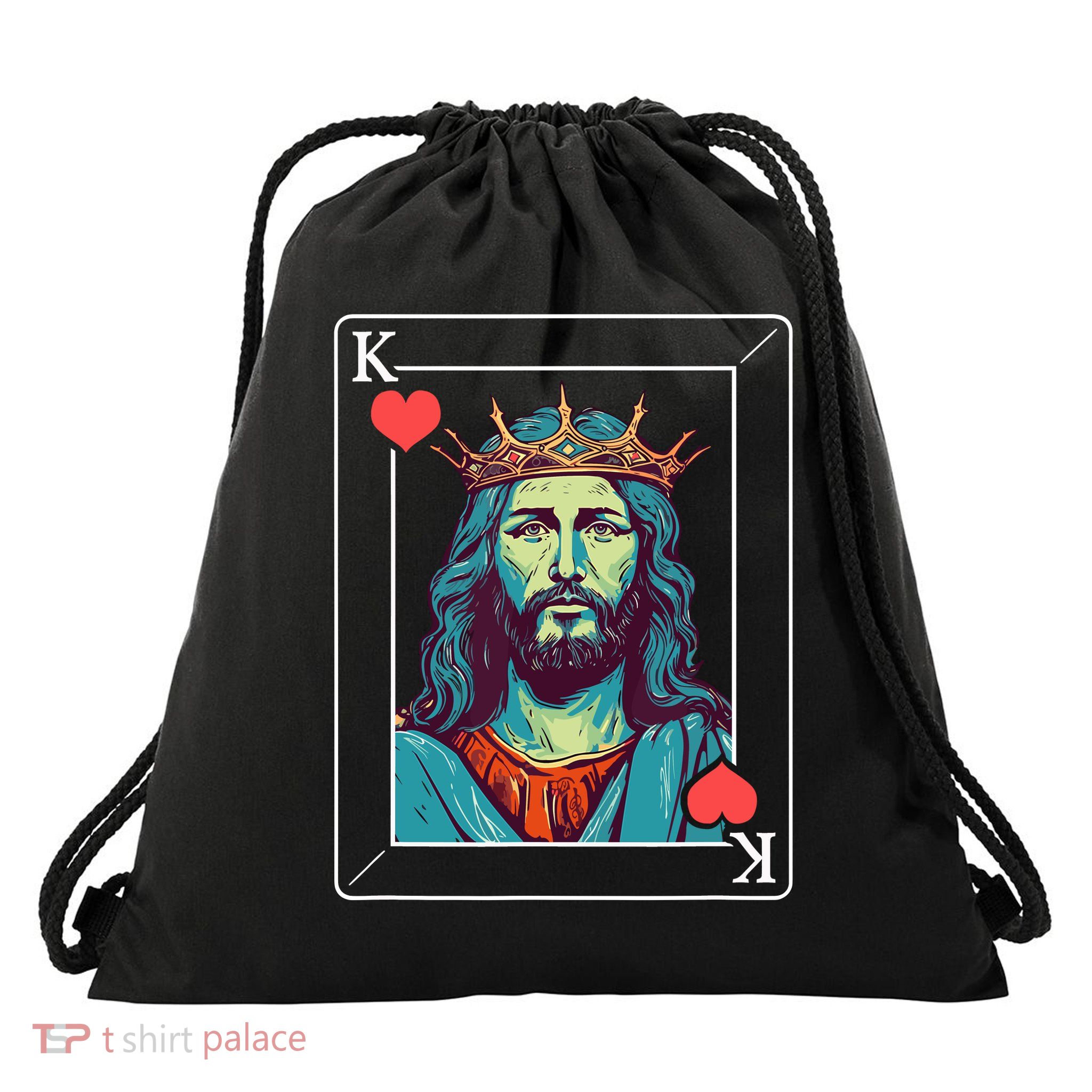 Jesus Is King Drawstring Bag
