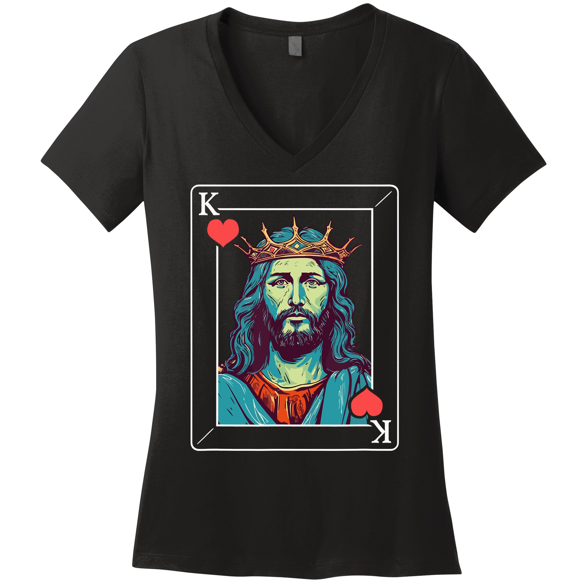 Jesus Is King Women's V-Neck T-Shirt