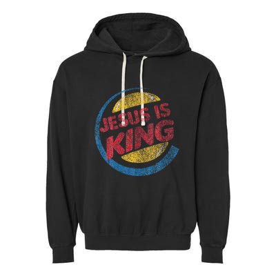 Jesus Is King Garment-Dyed Fleece Hoodie