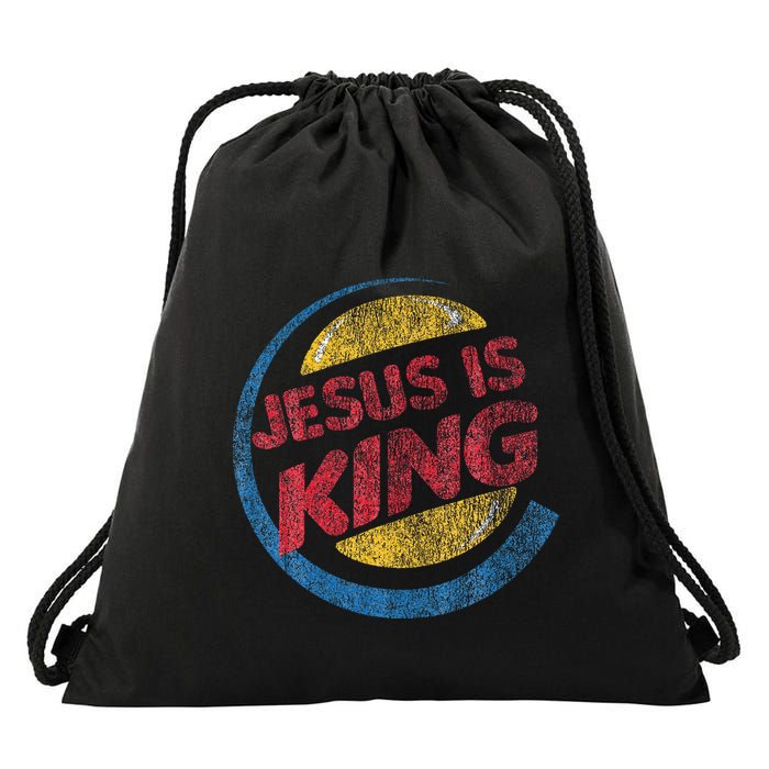 Jesus Is King Drawstring Bag