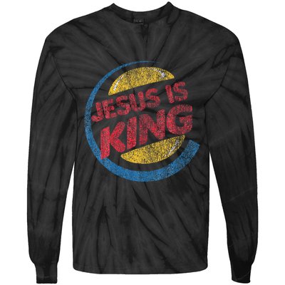 Jesus Is King Tie-Dye Long Sleeve Shirt