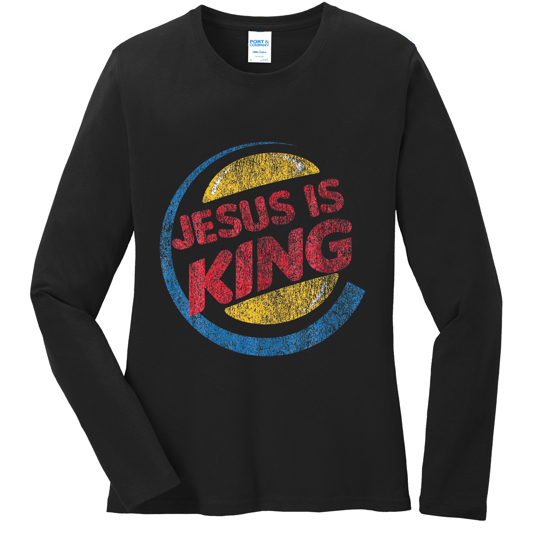 Jesus Is King Ladies Long Sleeve Shirt