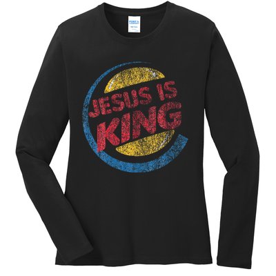 Jesus Is King Ladies Long Sleeve Shirt