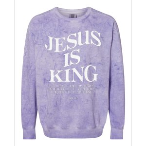 Jesus Is King Jesus John 146 Costume Christian Gift Colorblast Crewneck Sweatshirt