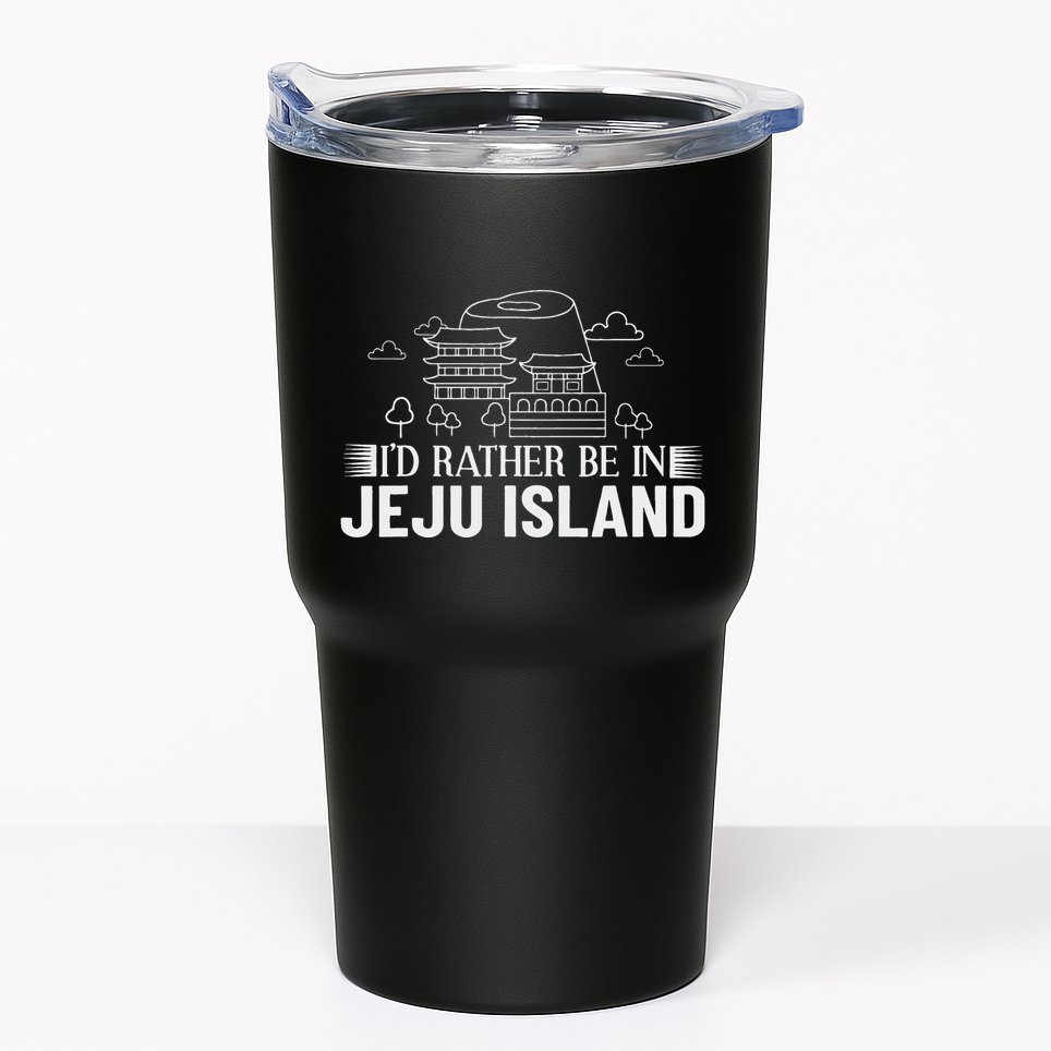 Jeju Island Korea City Skyline Map Travel Tumbler