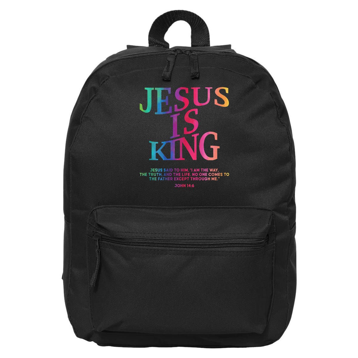 Jesus Is King Christian Church Teen Girl Loves God 16 in Basic Backpack