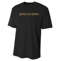 Jesus Is King Christian Performance Sprint T-Shirt