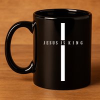 Jesus Is King 11oz C Handle Ceramic Mug
