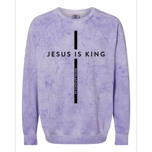 Jesus Is King Jesus Costume Adult Christian  Colorblast Crewneck Sweatshirt