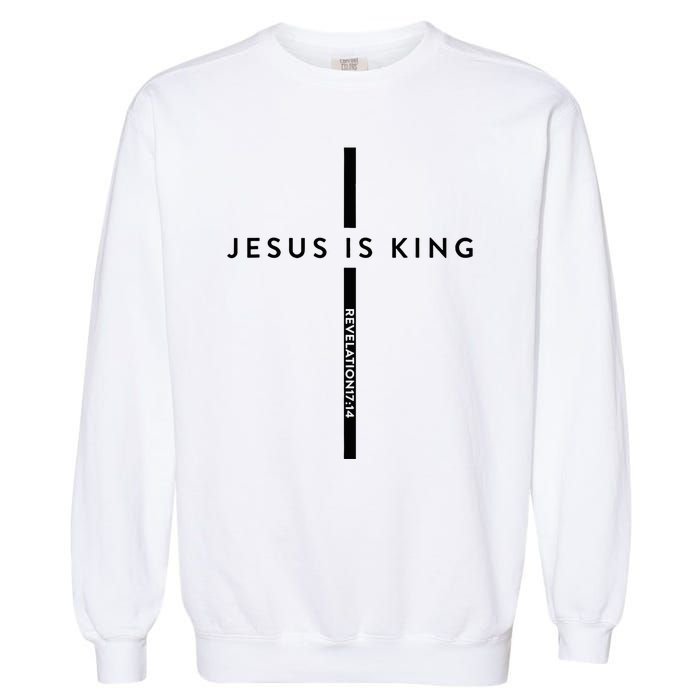 Jesus Is King Jesus Costume Adult Christian  Garment-Dyed Sweatshirt