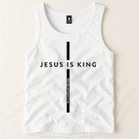 Jesus Is King Jesus Costume Adult Christian  Tank Top