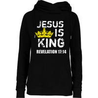 Jesus Is King Faith God Christian Womens Funnel Neck Pullover Hood