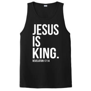 Jesus Is King Bible Scripture Quote Christian Cute Gift PosiCharge Competitor Tank