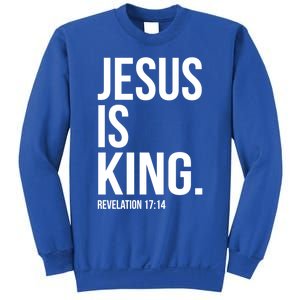 Jesus Is King Bible Scripture Quote Christian Cute Gift Sweatshirt