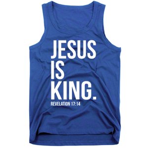 Jesus Is King Bible Scripture Quote Christian Cute Gift Tank Top