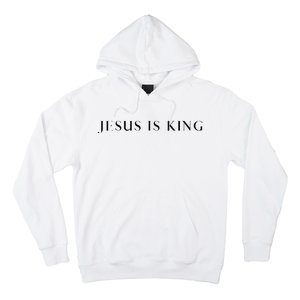 Jesus Is King Bold Modern Christian Hoodie