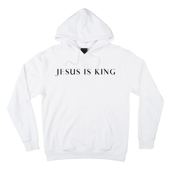 Jesus Is King Bold Modern Christian Hoodie