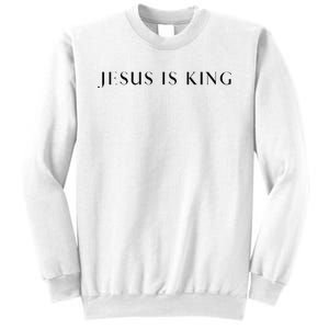 Jesus Is King Bold Modern Christian Sweatshirt