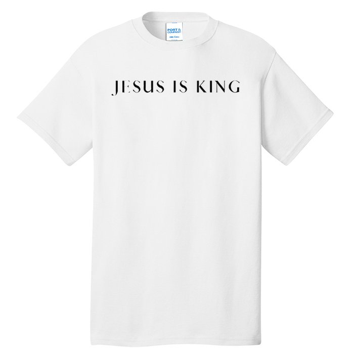 Jesus Is King Bold Modern Christian Tall T-Shirt