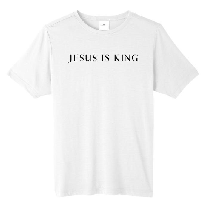 Jesus Is King Bold Modern Christian Tall Fusion ChromaSoft Performance T-Shirt