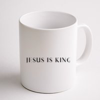 Jesus Is King Bold Modern Christian Coffee Mug