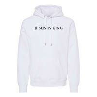 Jesus Is King Bold Modern Christian Premium Hoodie