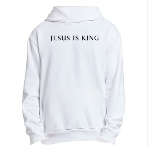 Jesus Is King Bold Modern Christian Urban Pullover Hoodie