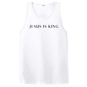 Jesus Is King Bold Modern Christian PosiCharge Competitor Tank